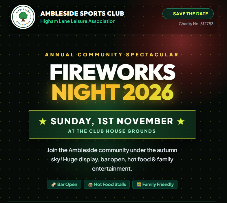 Fireworks night 2026